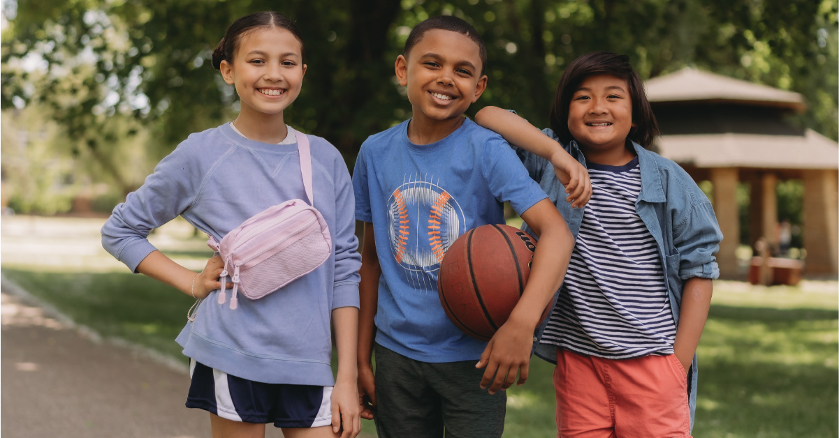 kids wearing gently used clothes